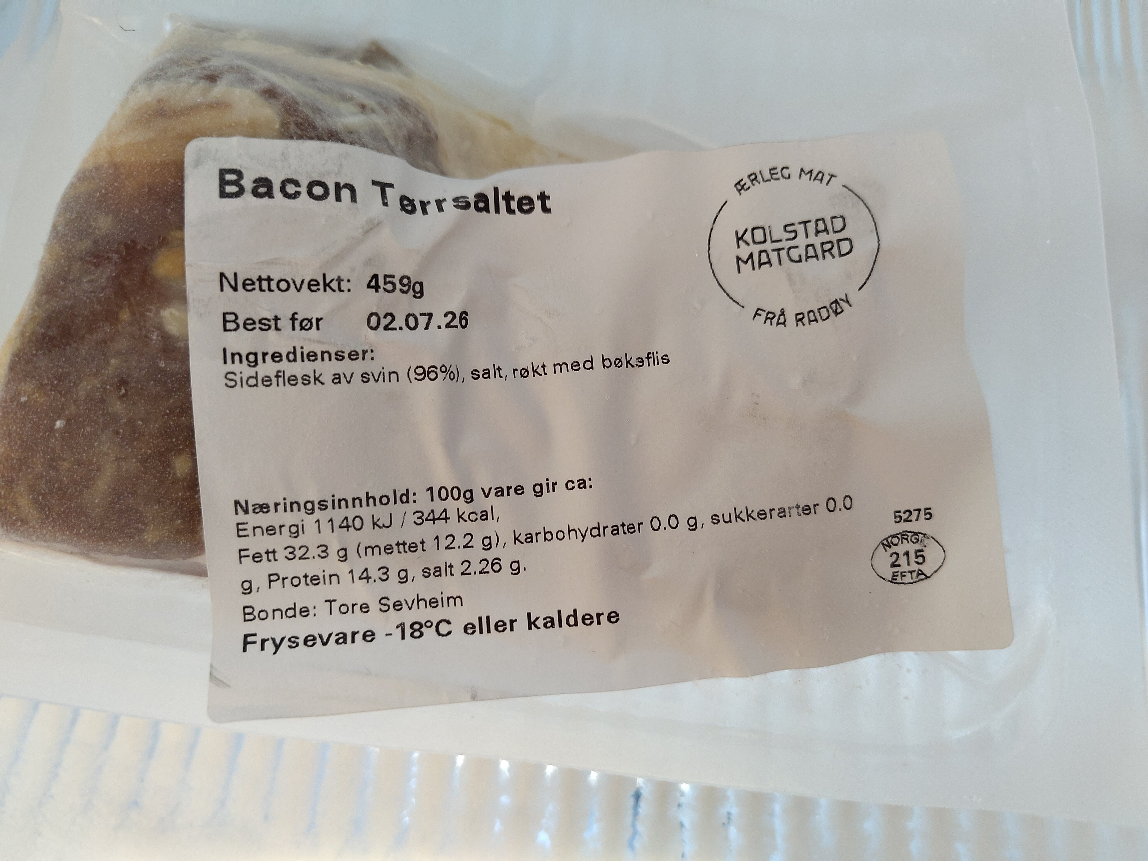 Bacon Ullgris ca. 420g